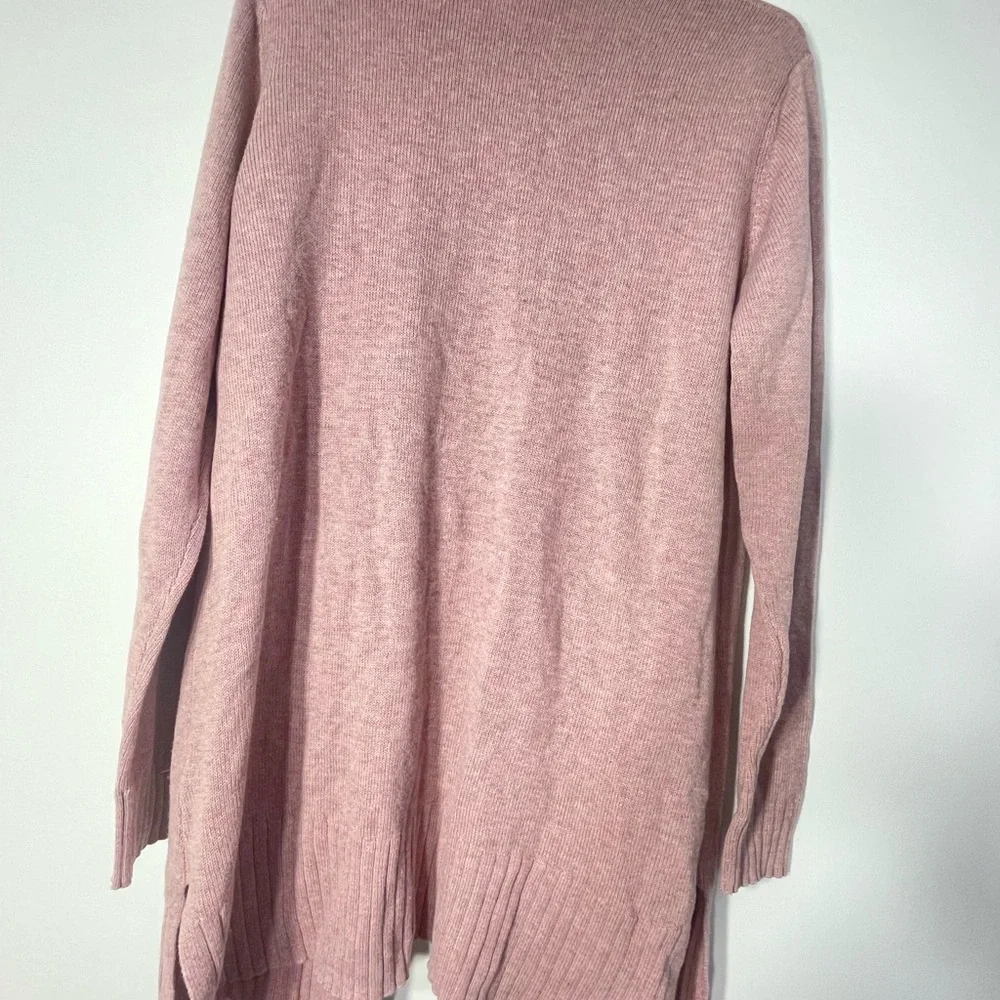 Old Navy Pink Cardigan Sweater Lightweight Knit - Picture 2 of 7